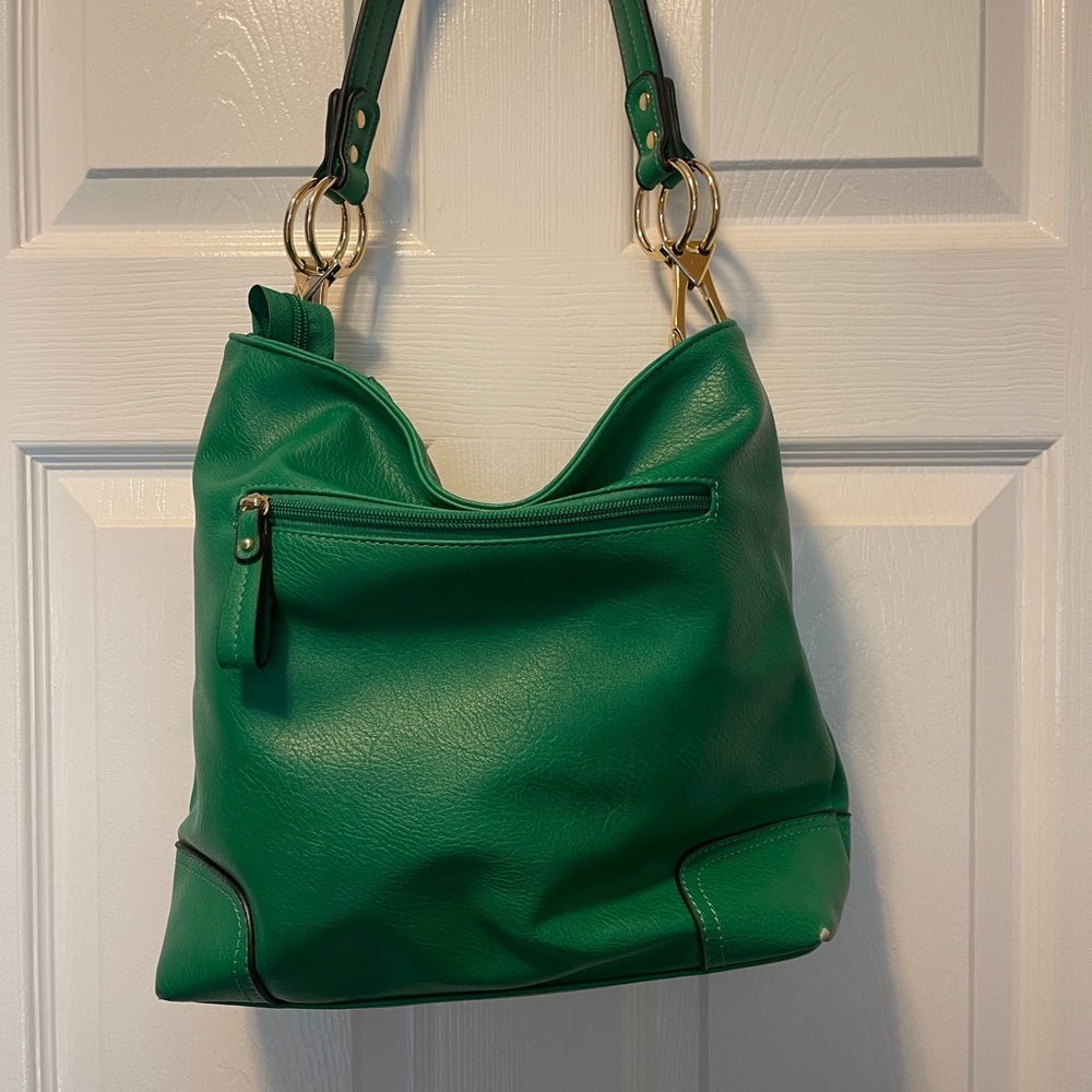 Green hobo handbag